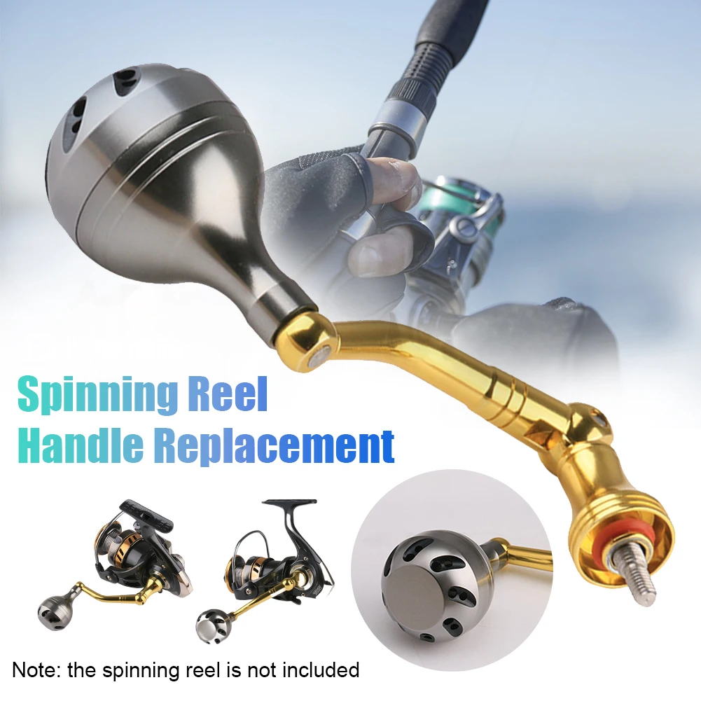 

All Metal Fishing Reels Handle Replacement Spinning Reel Foldable Handle Knob Aluminum Alloy 2000-5000 Spinning Reel Rocker Arm