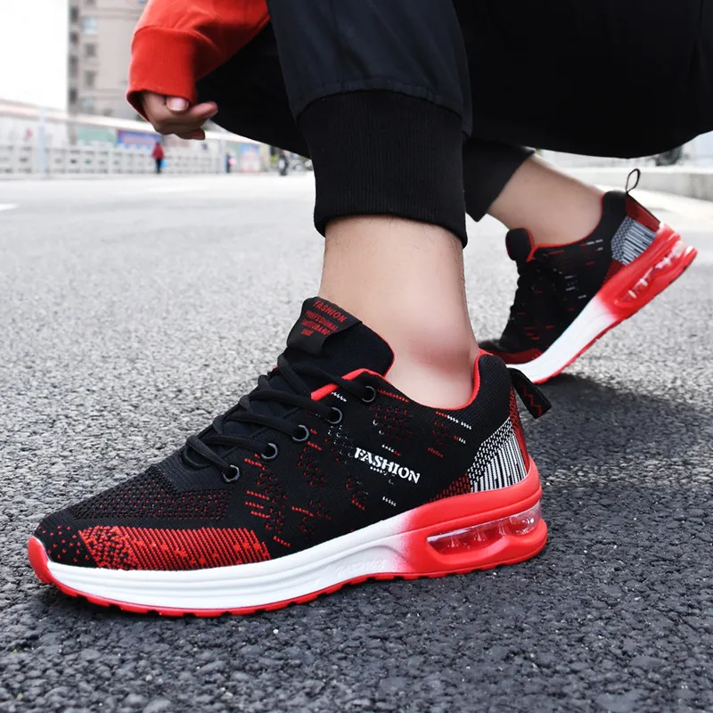 Cheap Fashion Mens Running Shoes Light Air Sneakers Breathable Mesh Men Sneakers Comfort Mens Trainers Shoes Athletic Footwear