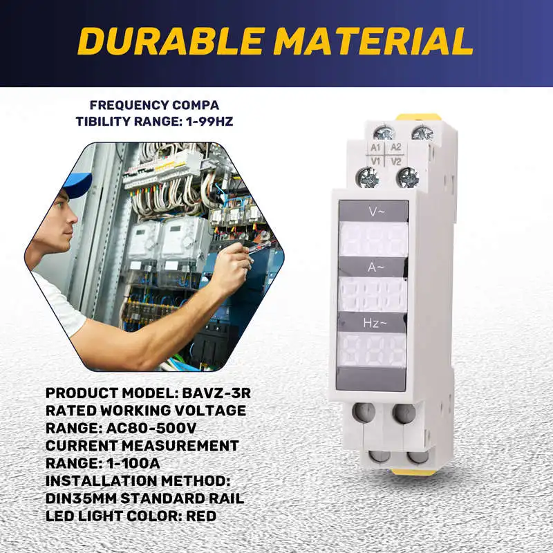 Направляющая инструмент с цифровым дисплеем трехфазный однофазный измеритель