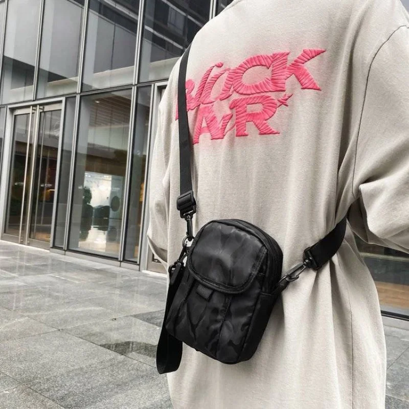 Summer Sports Casual Fashion Mens Shoulder Messenger Bag Mini Phone Bag Men's Belt Bag Disco Bag Storage Bag