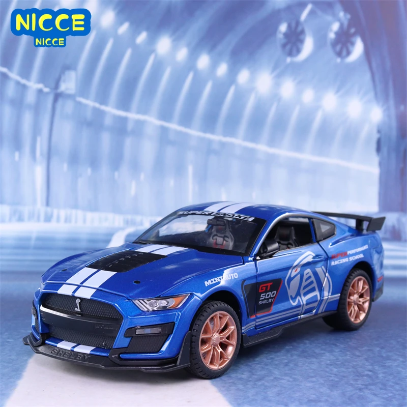

Nicce 1:24 Ford Mustang Shelby GT500 Alloy Sports Car Model Diecasts Metal Toy Car Model Sound Light Collection Kids Gifts A414