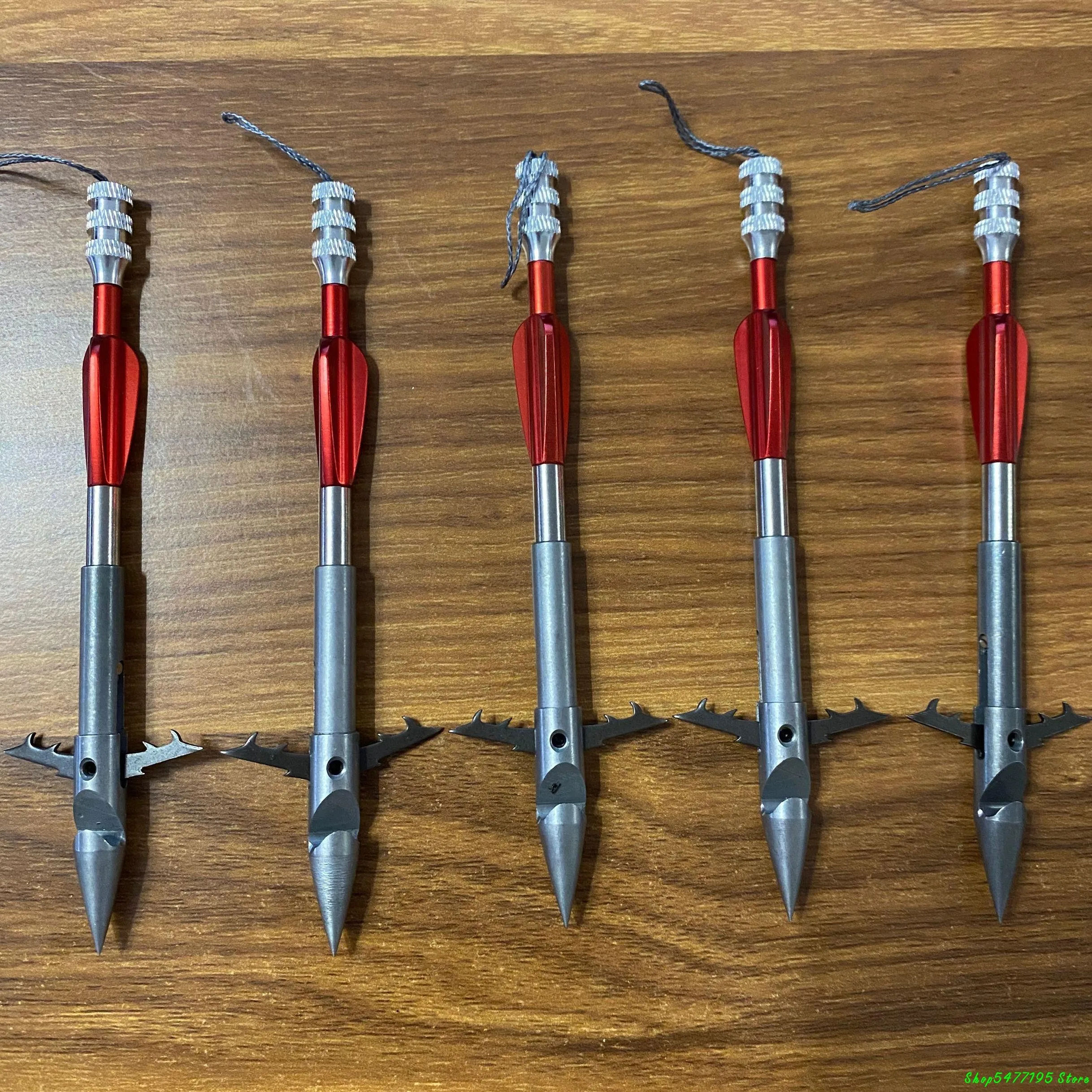 

5/10pcs Slingshot Arrows Fish Dart Fishing Gear Stainless Steel Arrowhead 30g/pcs Deep Water Broadheads Hunting Shooting Fishing