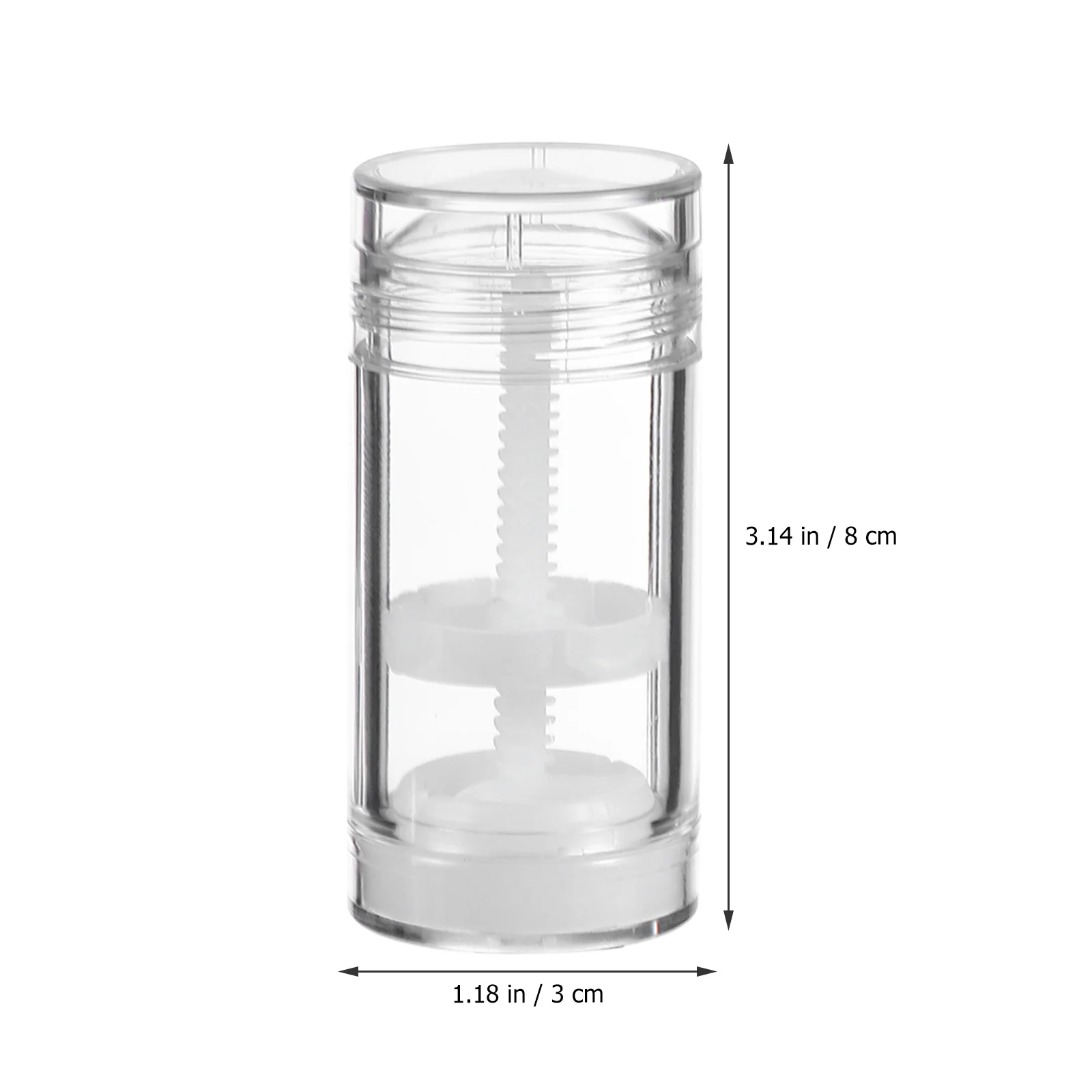 

6Pcs 50ml Clear Plastic Container -Up Refillable Reusable Bottle