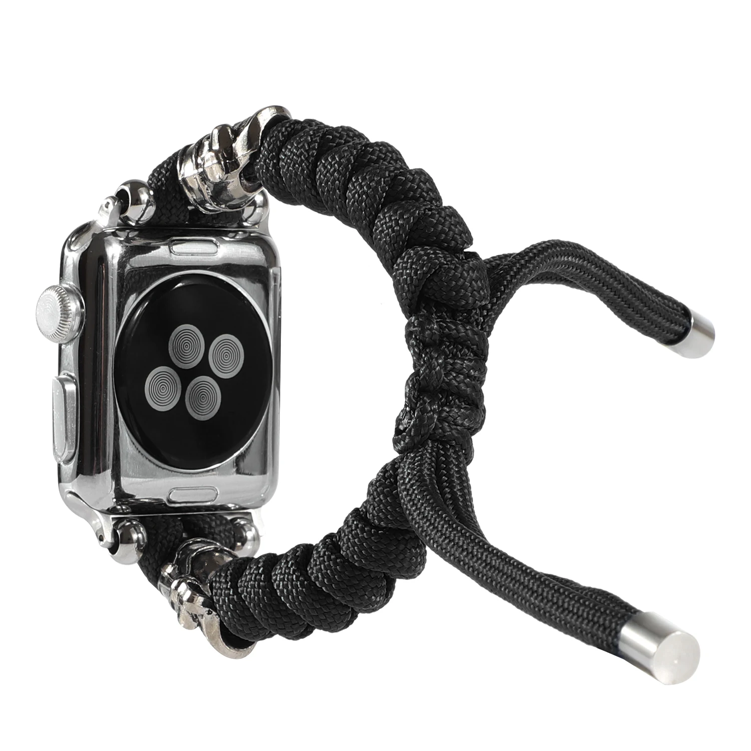 Nylon Strap for Apple Watch band bracelet Skull BeadedHand for iwatch87654321SE  Ultra38 40 41 42 44 45 49mm men and women wrist