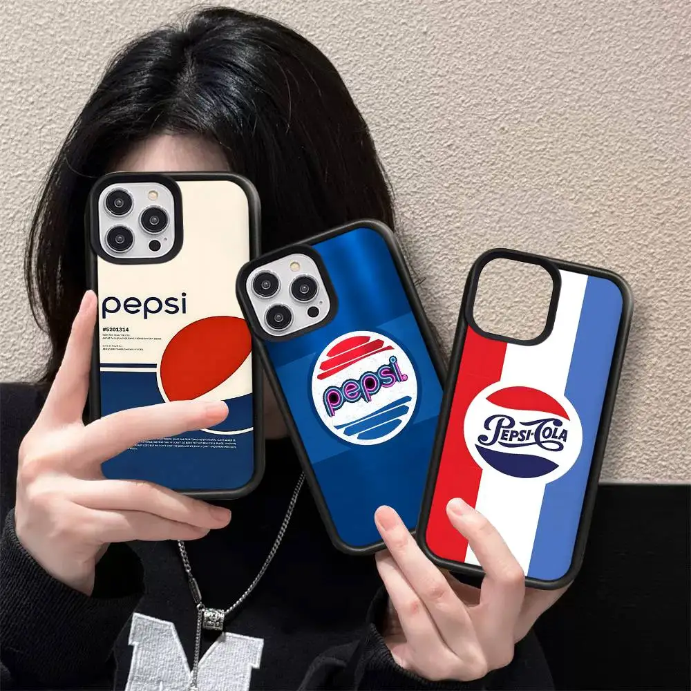 Фото Чехол для телефона P-Pepsis Cola PC+TPU для iPhone 17 16 15 14 13 12 11 Pro Max Plus, милый мультяшный дизайн №2