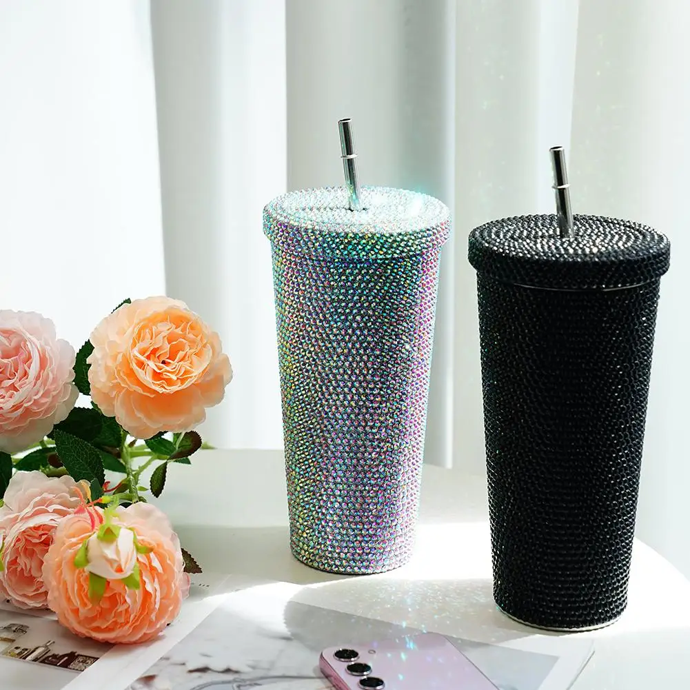 

Diamond Water Bottle Bling Rhinestone Stainless Steel Thermal Bottle Refillable Glitter Insulated Water Bottle For Women Gi C5D0