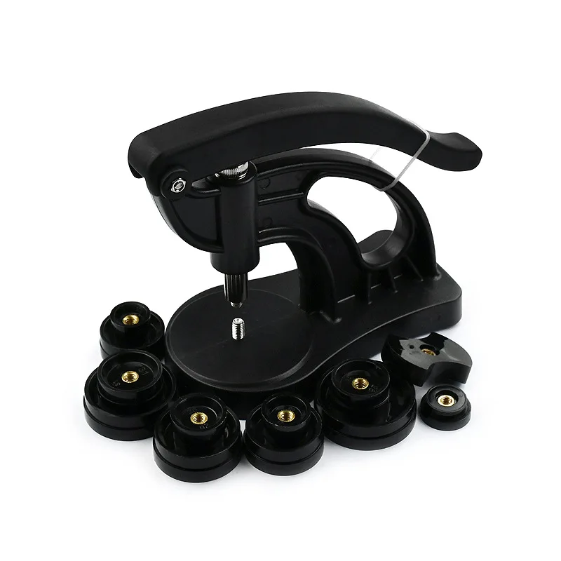 Watch Case Press tool with 12 Dies Watchmaker repair tools kit 13pcs/set watch case closer front back case cover pressing tools