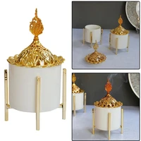unique handicraft meditation metal ceramics incense burner incense holder aromatherapy furnace ornaments