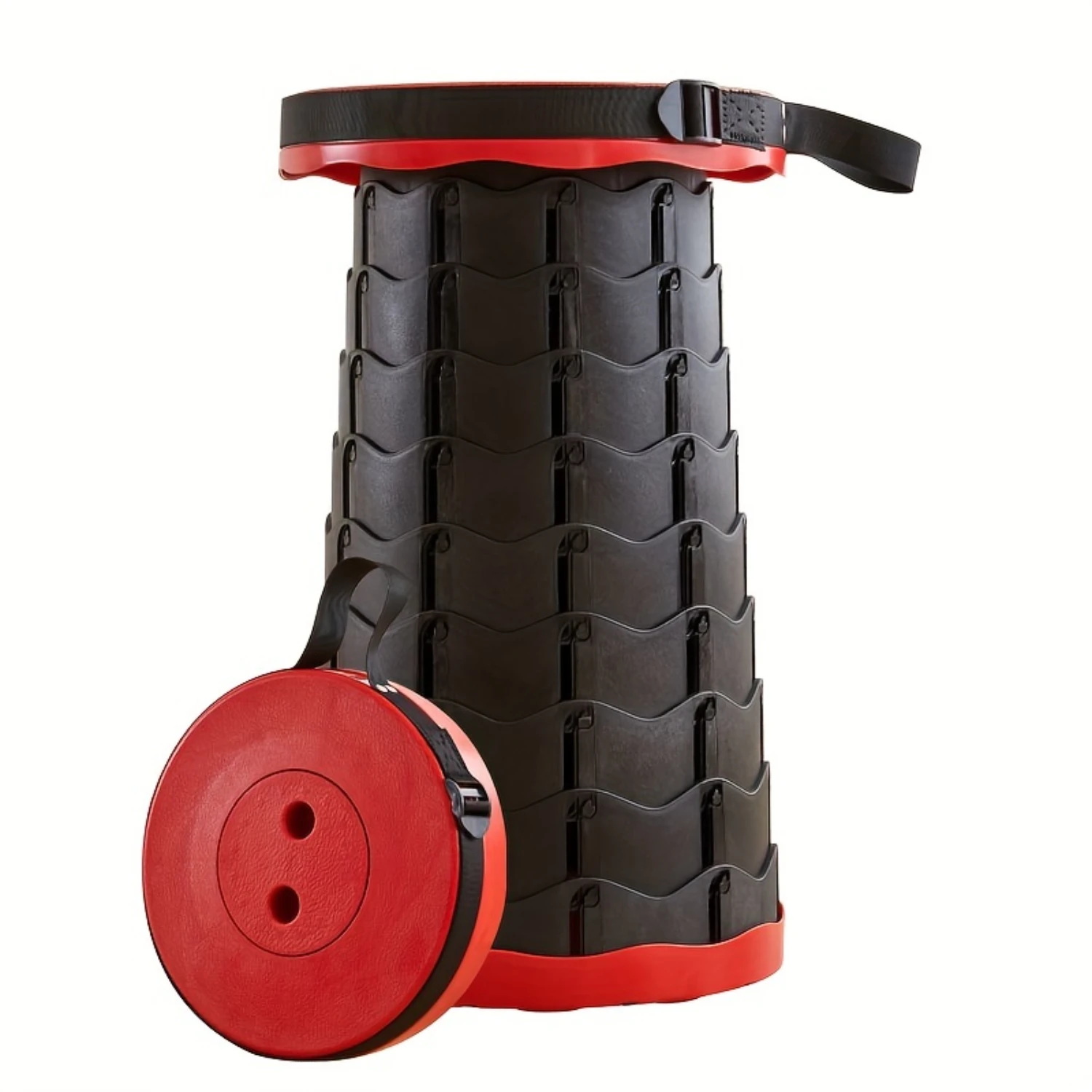 1pc Ultra-Portable Folding Camping Stool - Durable & Quick-Setup Seat Perfect for Fishing Outdoor Indoor Adventures Compa
