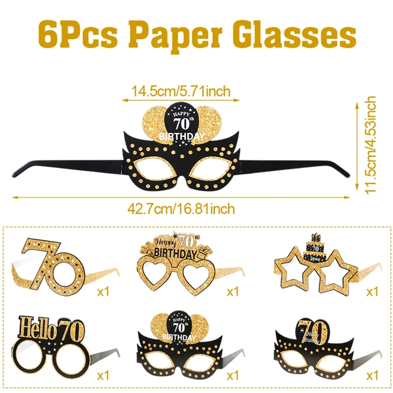 

Бумажные очки "С Днем Рождения", стараясь