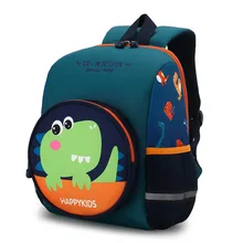 New Kindergarten Boy Girl Schoolbag Cute Animal Cartoon Dinosaur Nylon Comfortable Chic Fashionable Children Backpack 