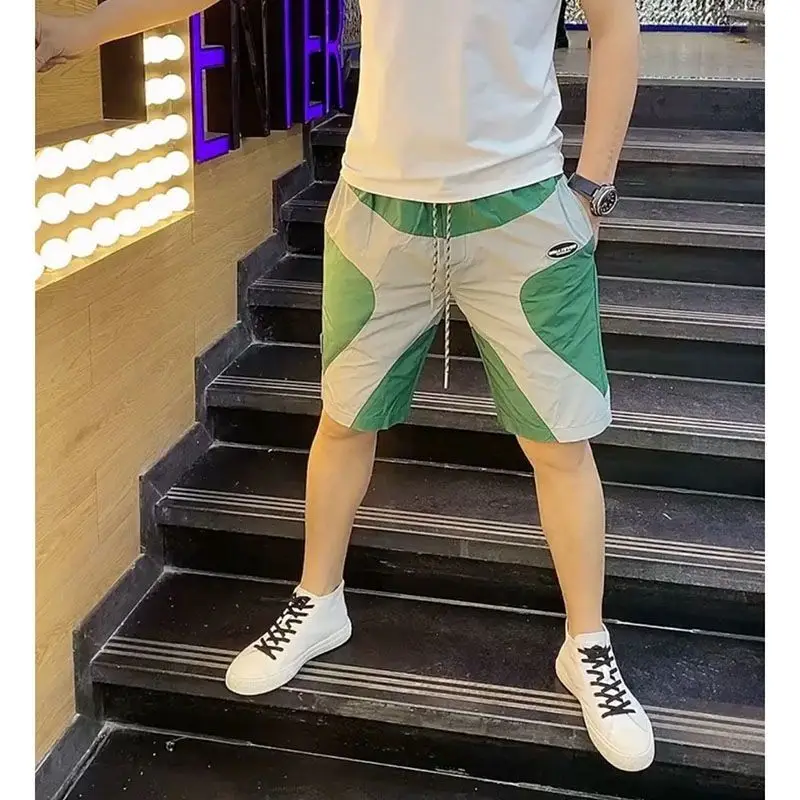 

Short Pants Men's Summer Thin Fashion Trend Quick Drying Beachwear Stretch Versatile Color Matching Casual Pants