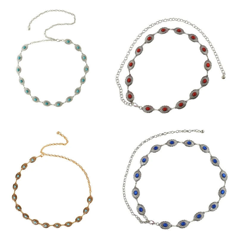 

Chain Belt For Women Waist Chain Belt Chain Turquoise Waist Chain Western Turquoise Belt Western Belly Chain For Dress