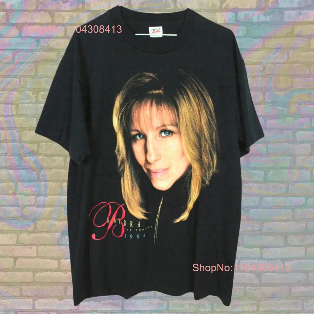 Barbra Streisand Biography Vintage 1994 Music Concert 90s Festival Streetwear USA Medium T Shirt long or short sleeves