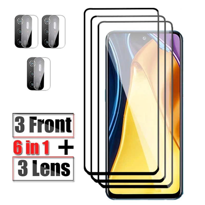 

Protective Glass For Xiaomi Poco X3 NFC X4 M3 M4 Pro 5G Screen Protector On Poco F3 F4 GT Camera Len Tempered Film Xiomi PocoX3