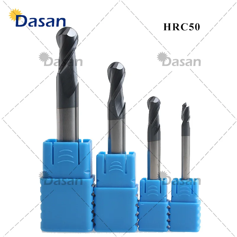 

Фрезы DASAN HRC50-2F различных радиусов