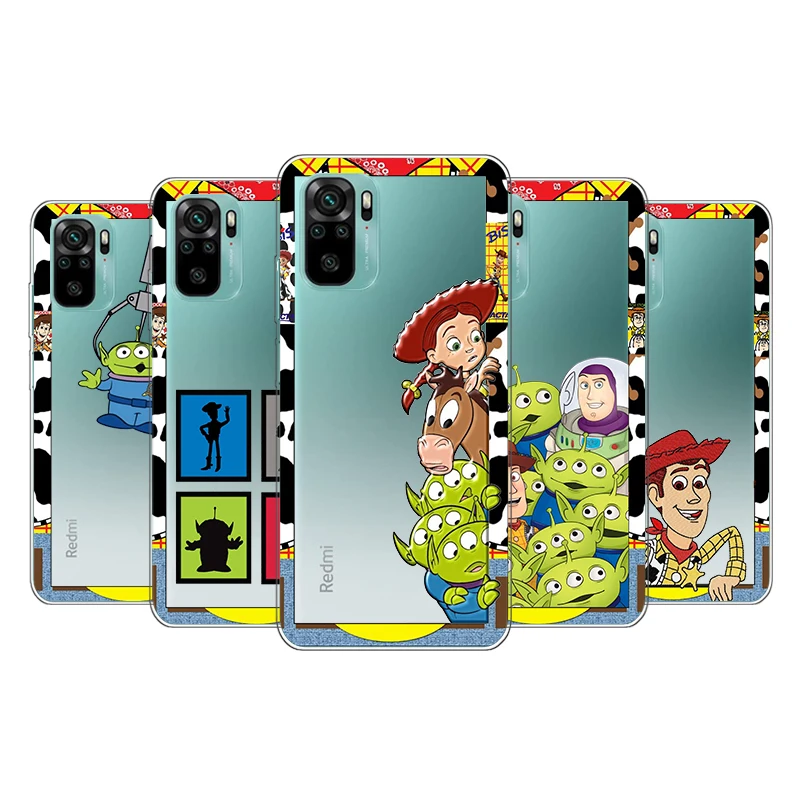 

Transparent Cover Toy Story For Xioami Redmi Note 10 10S 9T 9S 9 8T 8 7S 7 6 5A 5 4X 4 Pro Max Phone Case