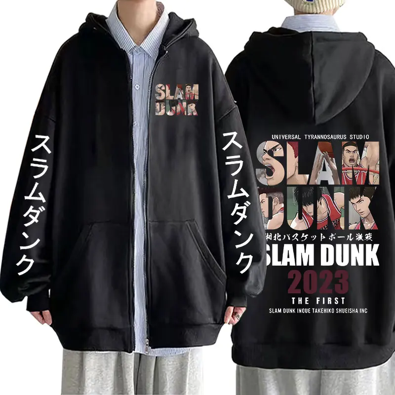 

The First Slam Dunk Zipper Hoodie Anime Ryota Miyagi Hisashi Mitsui Zip Up Hoodies Men's Spring Hooded Sweatshirt Jacket Coats