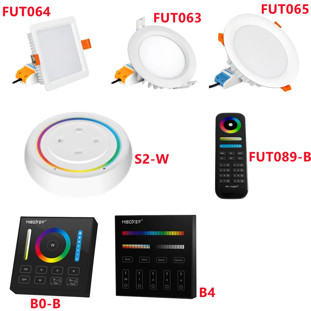 

FUT063 FUT064 FUT065 светодиодный Downlight 6 Вт 18 Вт RGB + CCT водонепроницаемый (2,4 ГГц) 16 миллионов цветов яркость и цветовая температура
