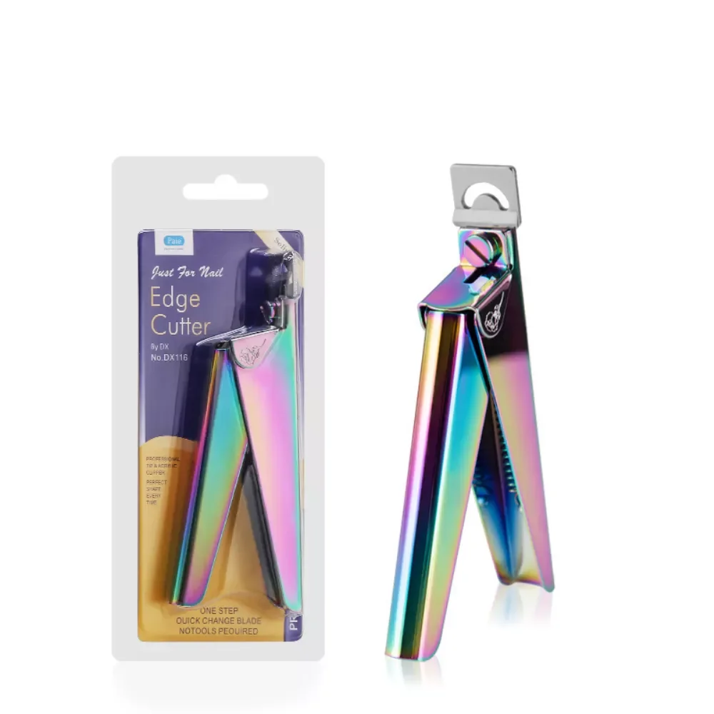 

NEW2023 10pc/lot U Word Nail Clipper Acrylic Tips Scissors Trimmer Colorful Round/Square Shapemake Manicure Tools Nail Clipper C