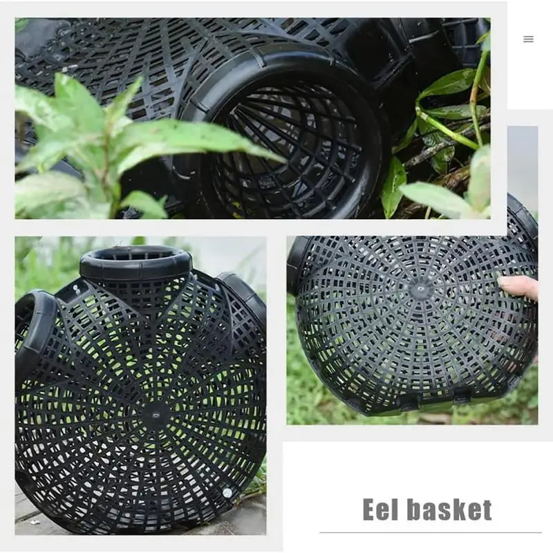 Портативная круглая ловушка для рыболовной приманки 6/8 отверстий клетка ловли