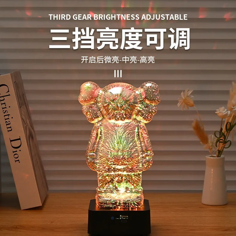 Новый гальванический жестокий медведь Bluetooth-динамик жидкий креативное украшение
