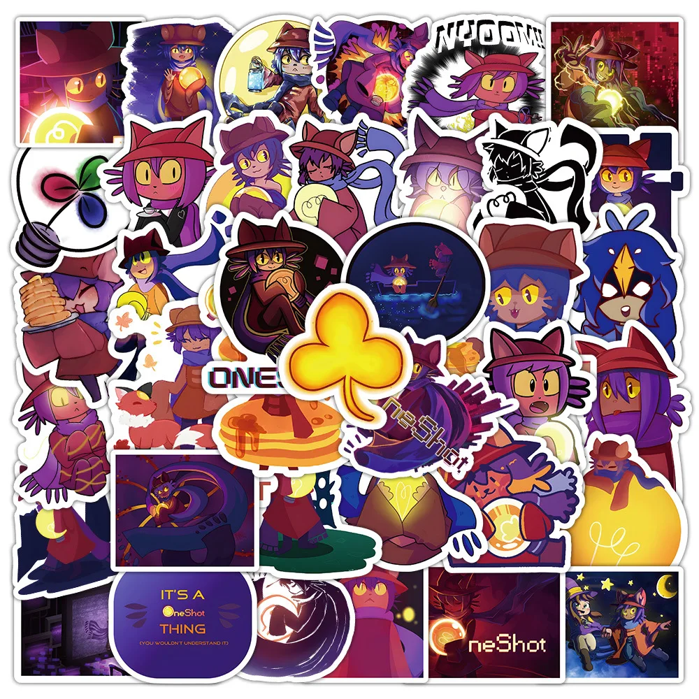10/50 шт. Oneshot мультяшные наклейки игра Stciekr водостойкое украшение DIY ноутбук