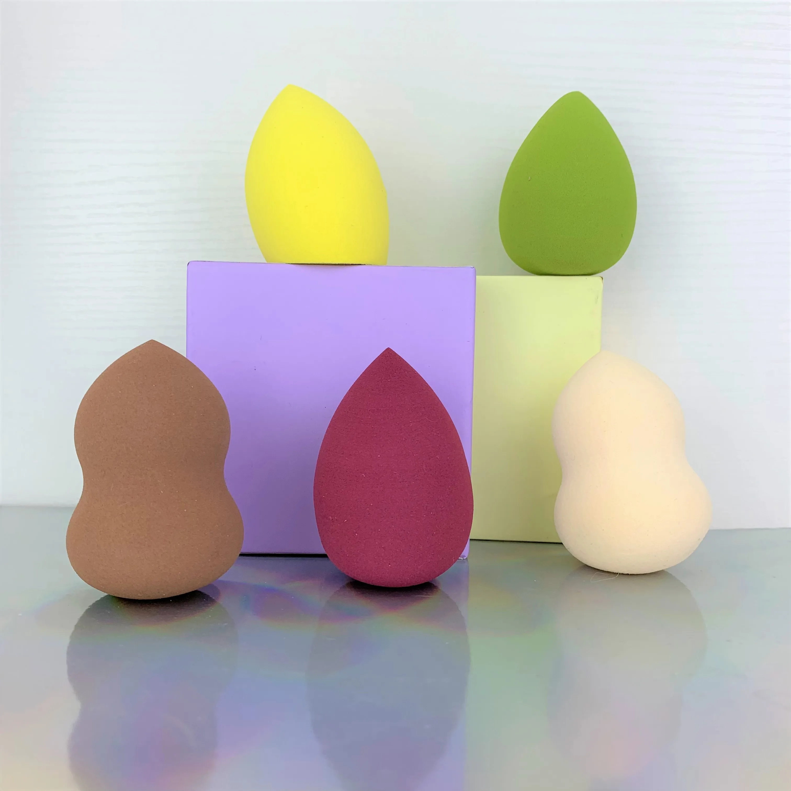 

6 Pack Makeup Mixer Soft Water Sponge Puff Professional Makeup Puff Sponge for Foundation Cream Concealer Makeup