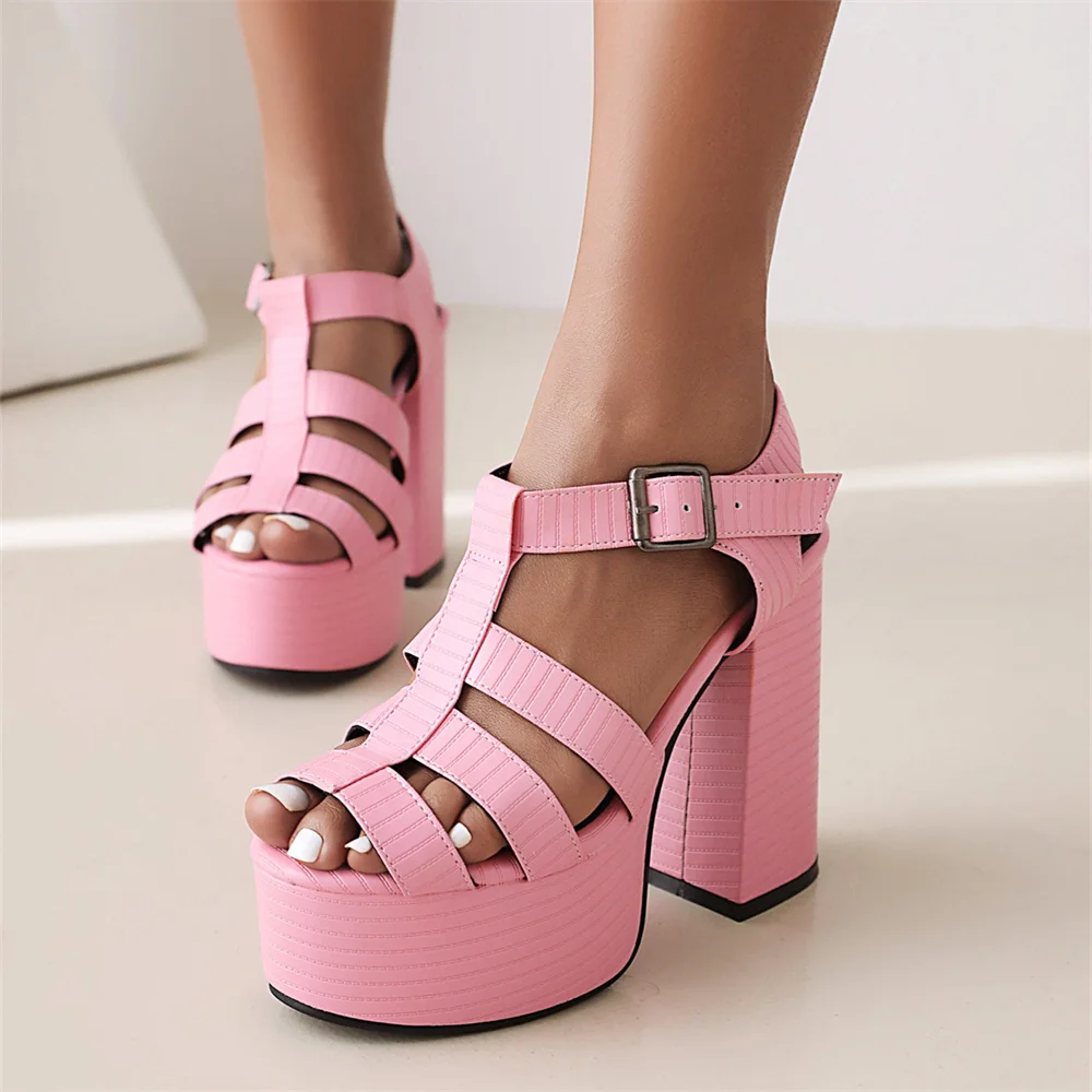 

Сандалии женские на платформе и высоком каблуке, Роскошные туфли с квадратным носком, с металлической цепочкой, классические туфли для ночного клуба, банкета, лето 2023