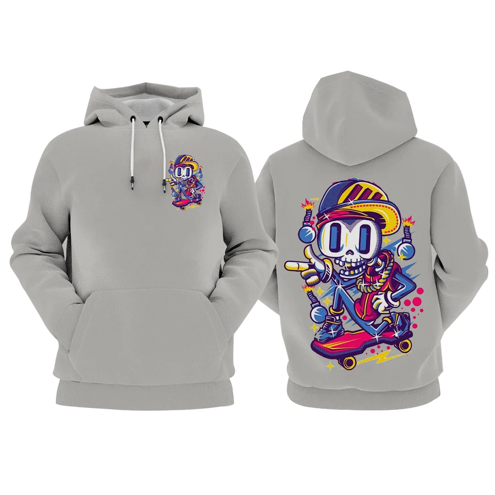 

New Loose Fashion Hip-Hop Sweatshirt Air Layer Anime Oversized Hoodie for Men Graffiti Lettering Cool Streetwear Unisex Jumper