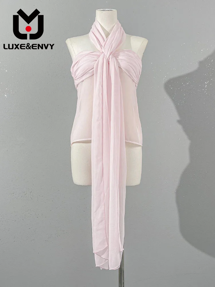 

Роскошные и завидующие Новые дизайнеры на весну/лето: Шелковый бюстгальтер синего цвета с запахом и лентой для женщин 2023 осень