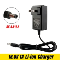 16 8v 1a lithium li ion battery for screwdriver 14 4v 4 series 18650 lithium battery wall charger dc 5 5mm 2 1