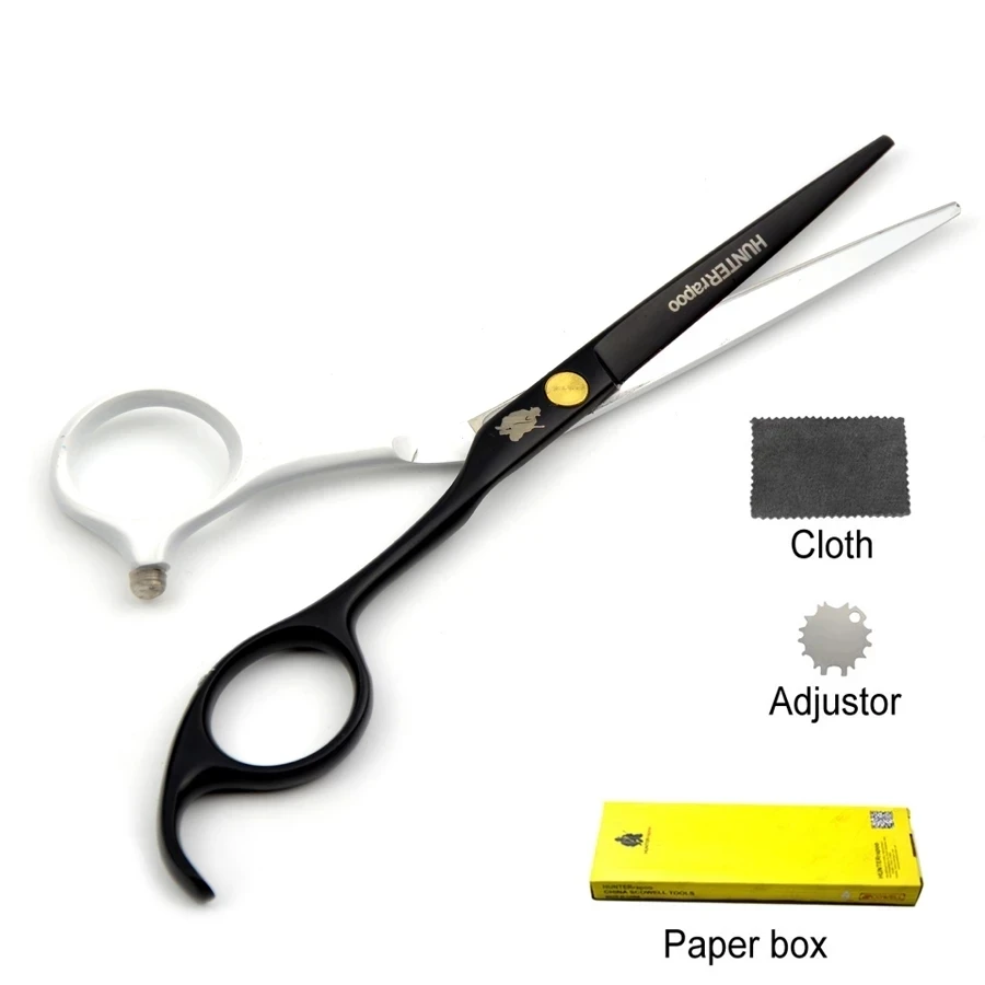 5.5 Inch Black & White hair shear Painted barber scissor for haircut hair cutting shear 1pc Hairdressing trimmer clipper