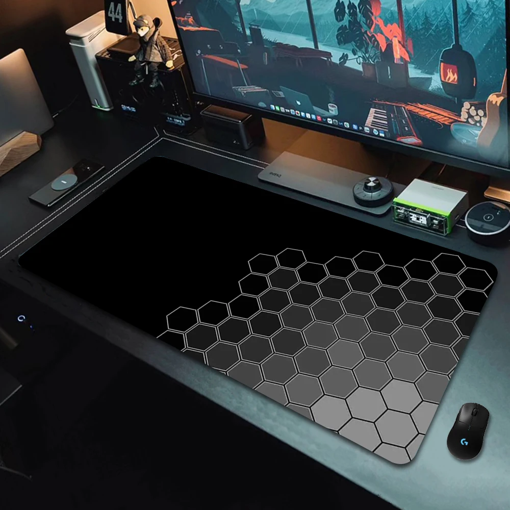

Tappetino Mouse Hexagonal Honeycomb Pattern Mousepad Alfombrilla Gaming Accessories Tapis De Souris Non-slip Mouse Pad Mausepad