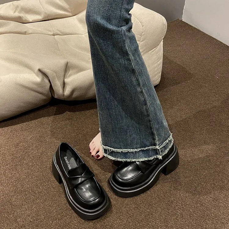 

Новинка Зима 2022, женская обувь, простая обувь из искусственной кожи на плоской подошве