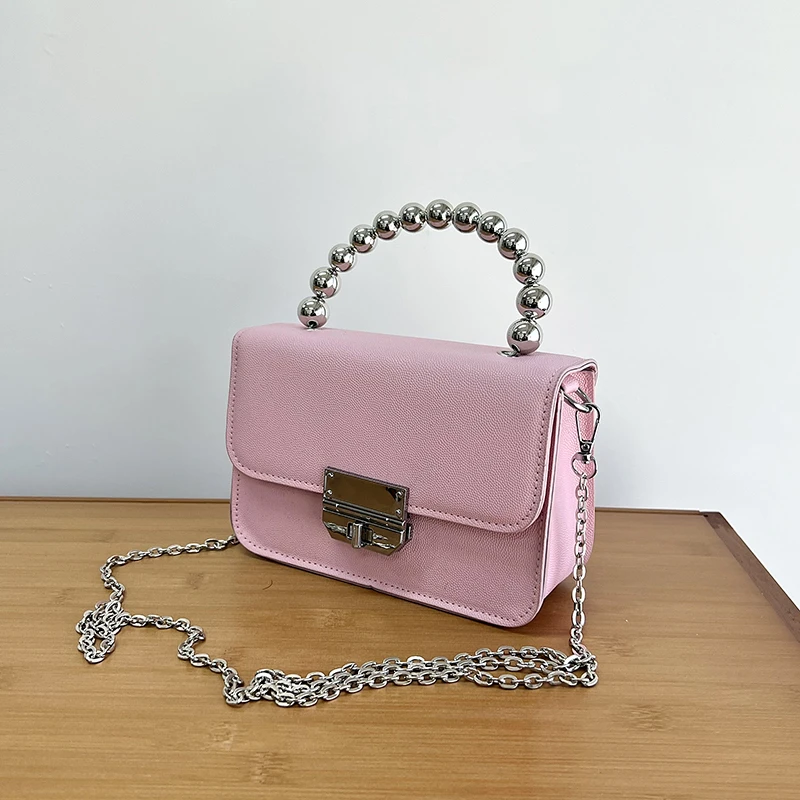 

2022 Fashion Real Leather Handbags Women Lock Bag Designer Shoulder Bag Crossobody Bag Lady Party Square Bag
