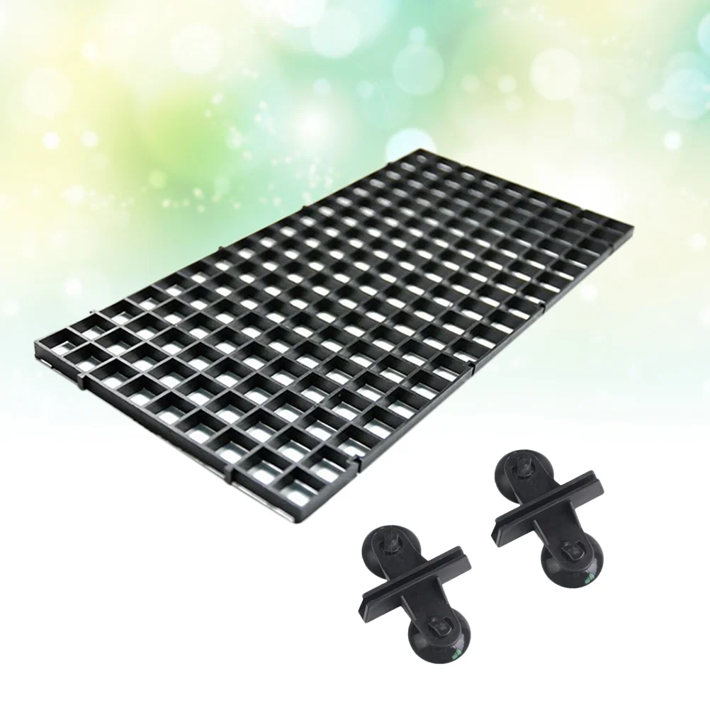 

4pcs Net PC Net Plate Segregation Net with 8pcs Clamp for Tank