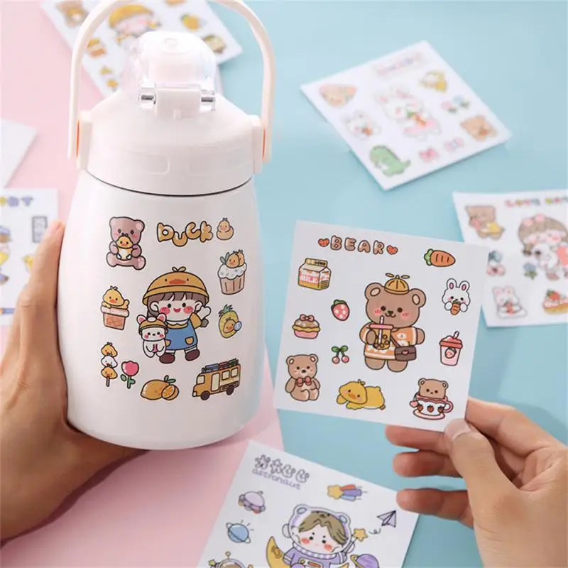 

Cute Water Cup Stickers Mobile Phone Decoration Mug Sticker Cups Decoration Stickers Hand Account Sticker Ins Cartoon Creative