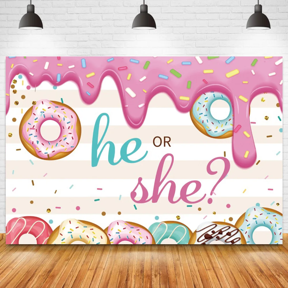 Фон для фотосъемки с пончиками и раскрытием пола милый розовый фон украшение