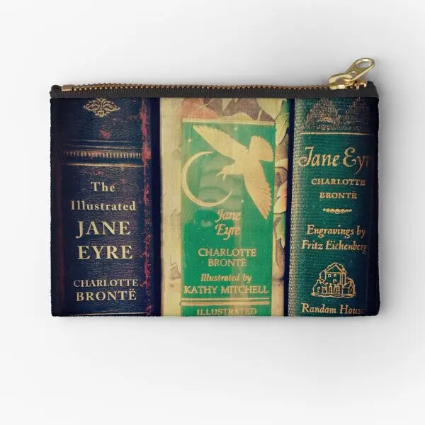 

Jane Eyre Library Zipper Pouches Panties Coin Pocket Pure Money Women Men Wallet Small Packaging Storage Socks Underwear Bag