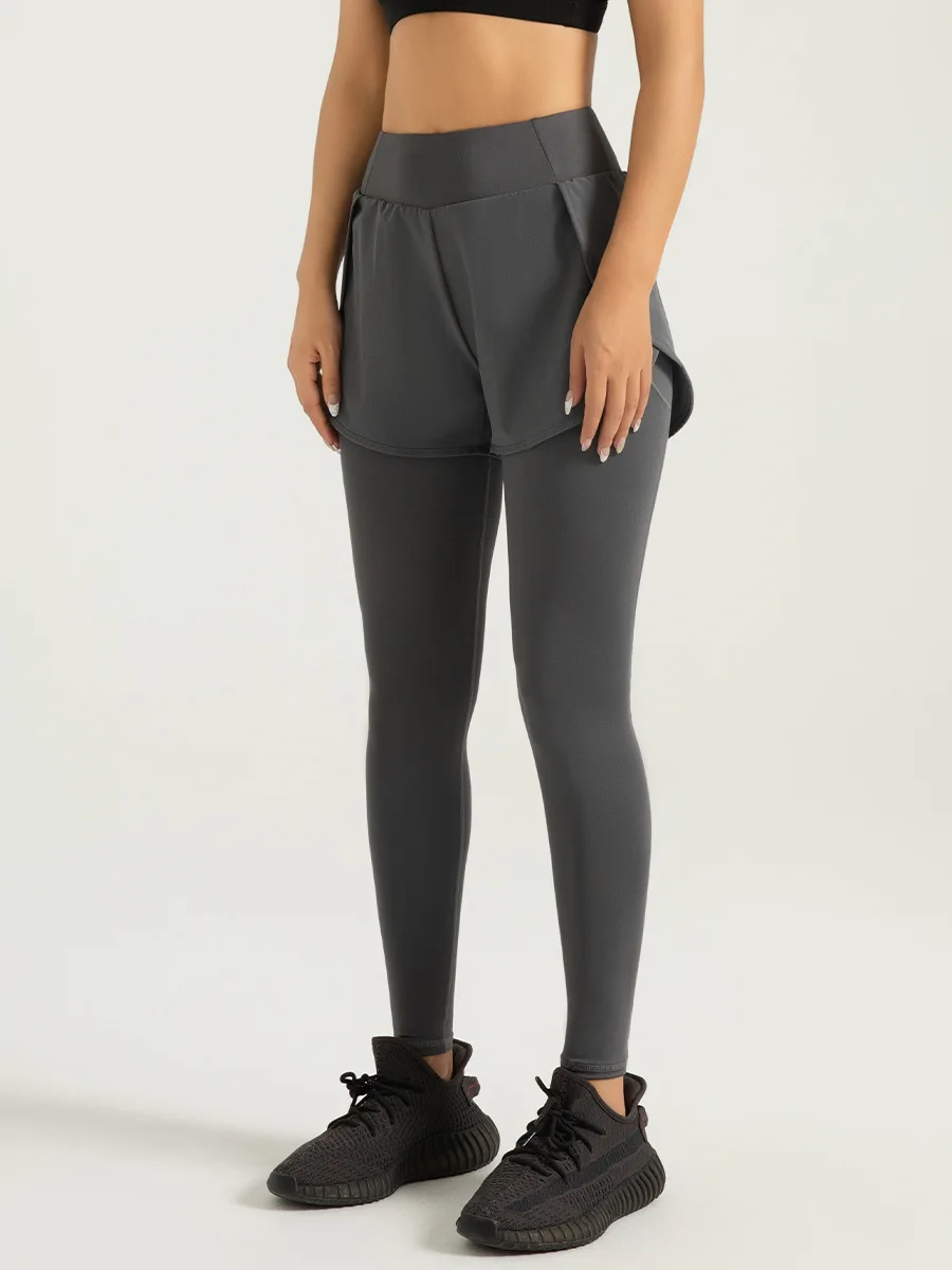 Брюки для йоги в тренажерном зале быстросохнущие искусственные брюки из двух