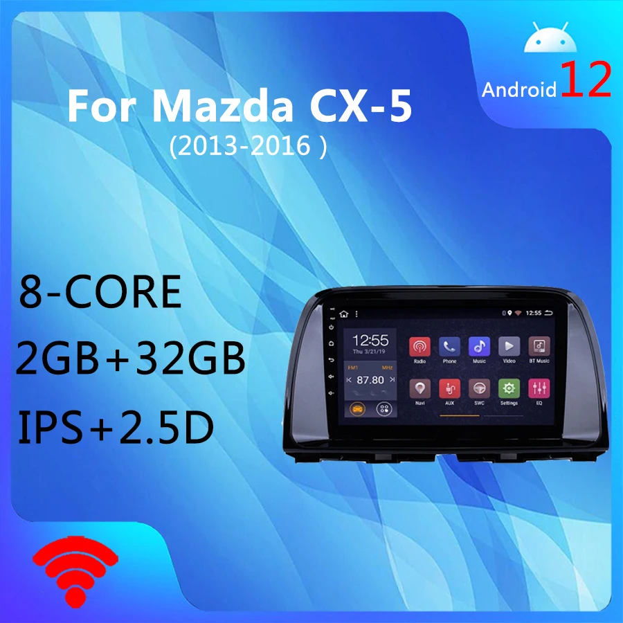 

Wanqi Android 12,0 8Core 2 + 32GB GPS навигация автомобильный Радио медиаплеер для Mazda Cx-5 2013-2016