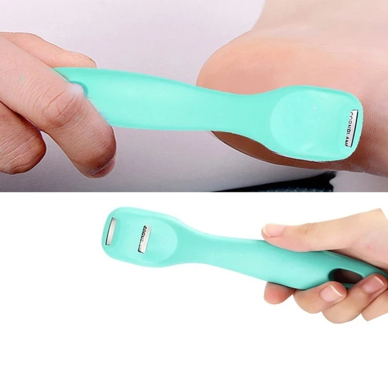 

Exfoliate Green Foot Care Unisex Household Portable Dead Skin Grind Calluses Scraping Knife Pedicure Peeling Tools