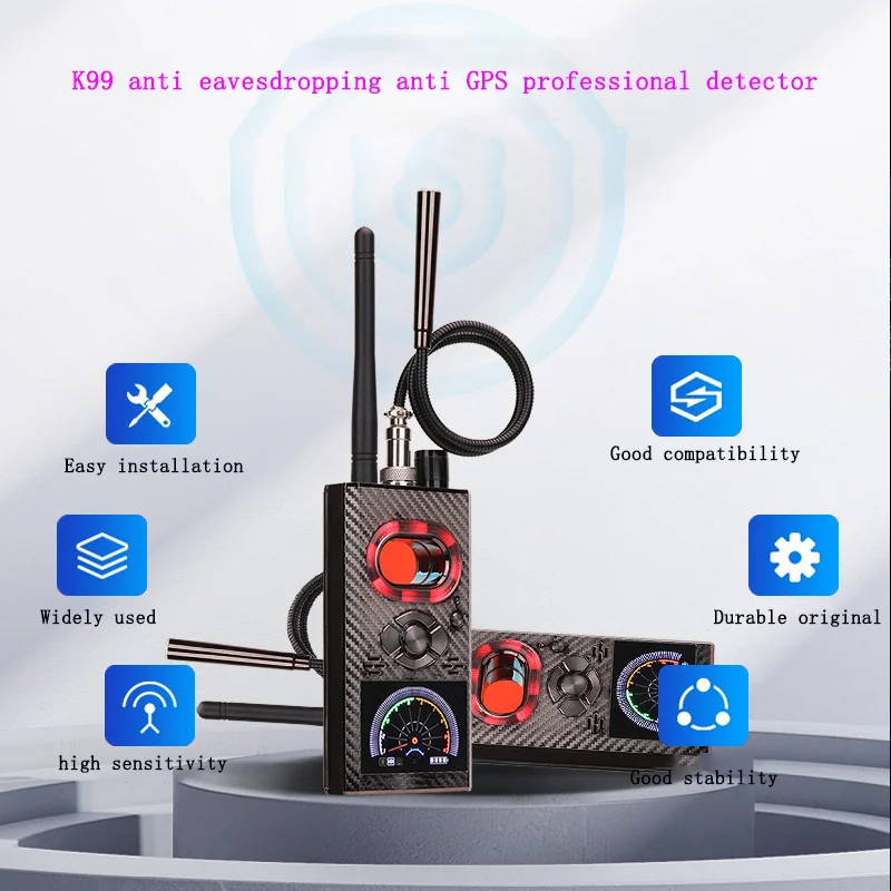 K99 GPS Signal Detector Anti-spy Positioning Eavesdropping Tracking Camera Scanning Monitoring Detection Magnetic Detecting enlarge