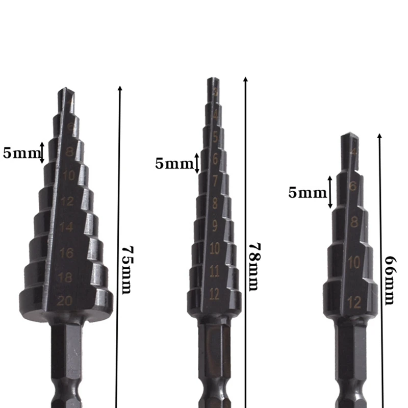 Новинка-4 шт. набор ступенчатых сверл из быстрорежущей стали пагода ступенчатое