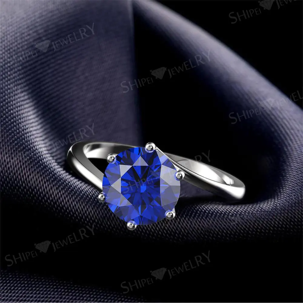 

2 Carats Diamond 925 Pure Silver Engagement Wedding Bride Gift Rings Jewelry Anillos De Bizuteria Anillos Mujer Gemstone Rings