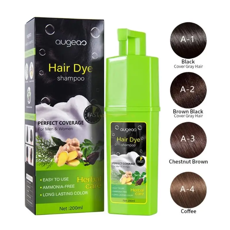

Hair Color Shampoo Hair Dye Shampoo Hair Instant Coloring in Minutes 200ml Drop Shipping