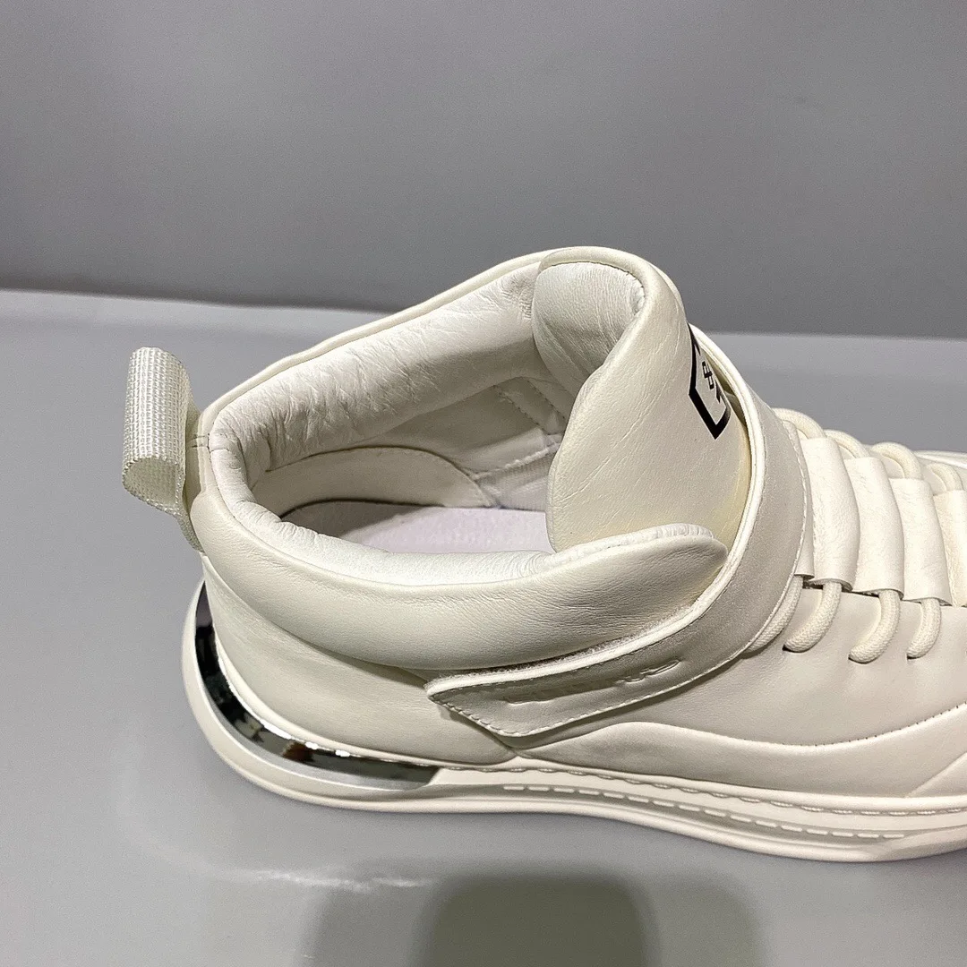 Fengzhi Fashion Winter Thick Sole Height Increasing White Shoes Wear-Resistant Comfortable Cowhide Personali Alterna...