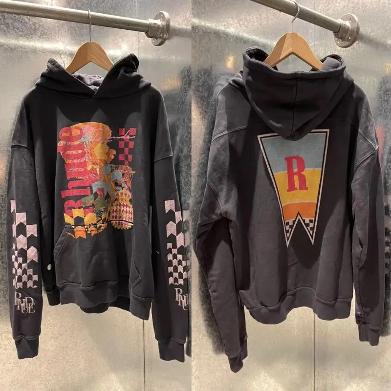 

Rhude Hoodies 1:1 High Quality Men's Clothing Hooded Sweatshirt Rhude