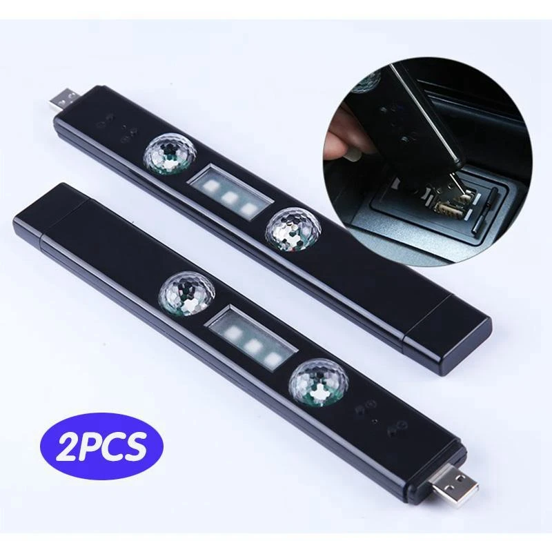 

Автомобильный светодиодный декоративный атмосферный светильник с USB-зарядкой, светодиодный атмосферный светильник с подошвой для ног, атм...